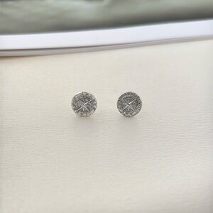 8mm Star Stud Earrings for Men Women Streetwear Punk Hip Hop Unisex Earrings